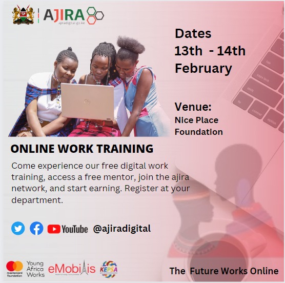 Online Work Training by Ajira Digital at Nice Place Foundation